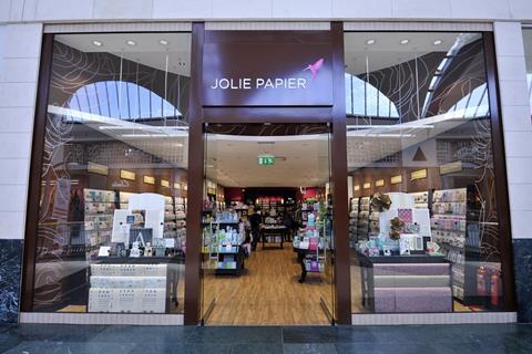 Clintons operator Schurman Retail Group has launched its new premium greetings card fascia in the UK called Jolie Papier.